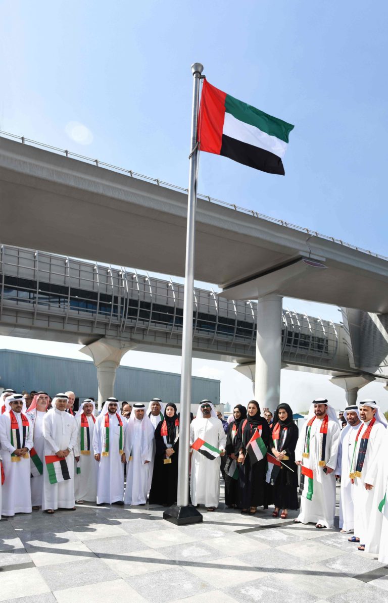 Flag raised high at Emirates Group to mark Flag Day