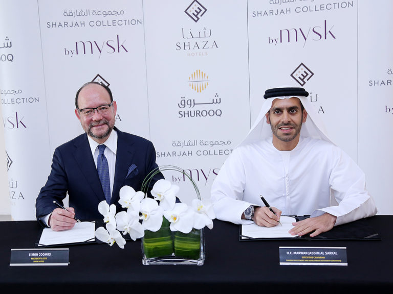 Shurooq Partners with Shaza Hotels  For Management of Sharjah Collection Retreats in Sharjah