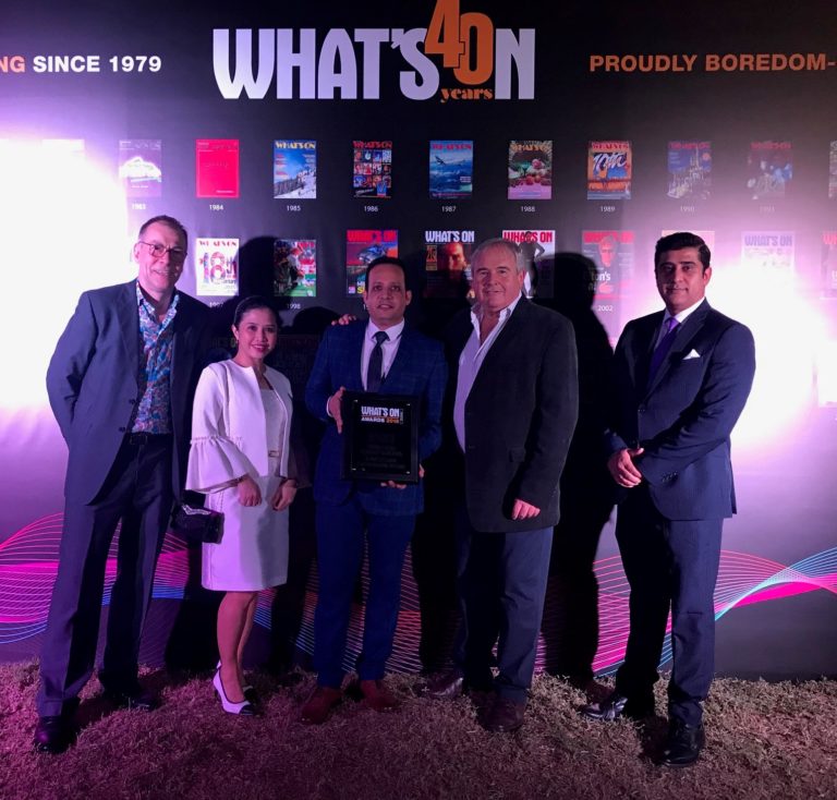 Da Vinci’s at Millennium Airport Hotel Dubai Wins “Favourite Italian Restaurant Below Dhs400” at What’s On Dubai Awards 2019