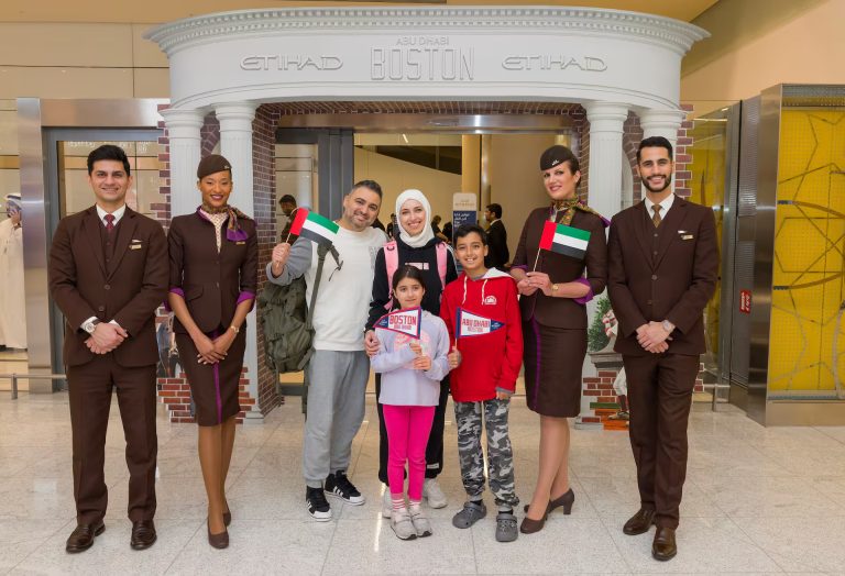 Etihad Airways celebrates inaugural flight to Boston