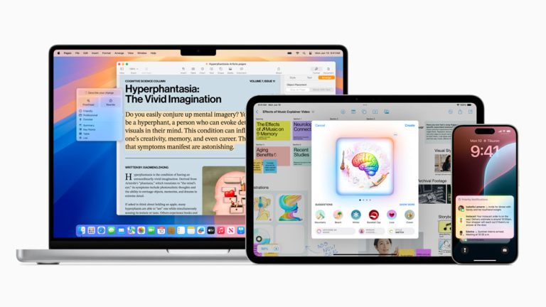 Introducing Apple Intelligence, the personal intelligence system that puts powerful generative models at the core of iPhone, iPad, and Mac